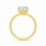 Load image into Gallery viewer, Six Prong Round Lab Diamond Solitaire Classic Engagement Ring
