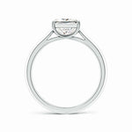 Load image into Gallery viewer, Lab-Grown Princess Cut Diamond Knife Edge Setting Grid Engagement Ring
