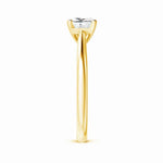 Load image into Gallery viewer, Lab-Grown Princess Cut Diamond Tapered Cathedral Engagement Ring
