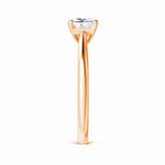 Load image into Gallery viewer, Lab-Grown Princess Cut Diamond Tapered Cathedral Engagement Ring
