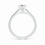 Load image into Gallery viewer, Lab-Grown Princess Cut Diamond Tapered Cathedral Engagement Ring
