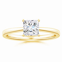 Lab-Grown Princess Cut Diamond Reverse Tapered Setting Solitaire Engagement Ring