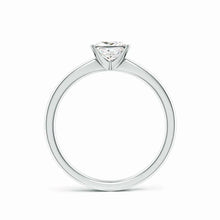 Lab-Grown Princess Cut Diamond Reverse Tapered Setting Solitaire Engagement Ring
