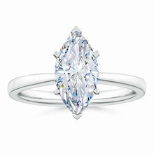 Lab-Grown Marquise Diamond Reverse Tapered Setting Solitaire Engagement Ring