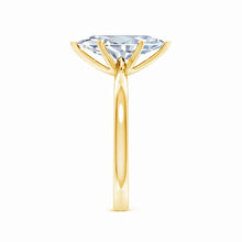 Lab-Grown Marquise Diamond Reverse Tapered Setting Solitaire Engagement Ring