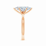 Load image into Gallery viewer, Lab-Grown Marquise Diamond Reverse Tapered Setting Solitaire Engagement Ring
