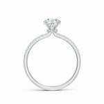 Load image into Gallery viewer, Lab Grown Round Diamond Hidden Halo Engagement Ring
