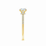 Load image into Gallery viewer, Lab Grown Round Diamond Hidden Halo Engagement Ring
