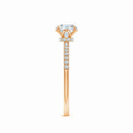 Load image into Gallery viewer, Lab Grown Round Diamond Hidden Halo Engagement Ring
