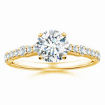 Load image into Gallery viewer, Lab-Grown Solitaire Round Diamond Engagement Ring
