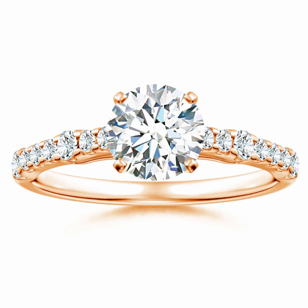 Lab-Grown Solitaire Round Diamond Engagement Ring