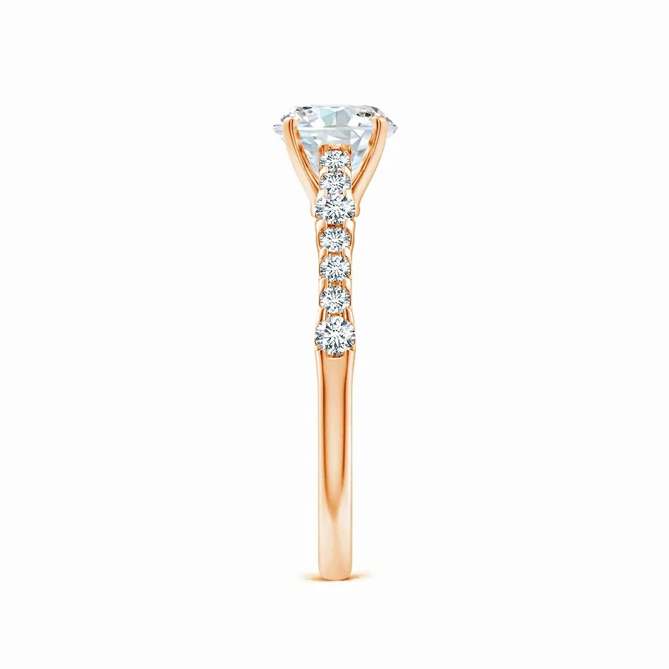 Lab-Grown Solitaire Round Diamond Engagement Ring