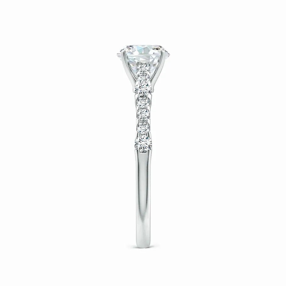 Lab-Grown Solitaire Round Diamond Engagement Ring