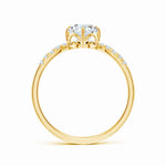 Load image into Gallery viewer, Lab-Grown Round Diamond Herringbone Engagement Ring
