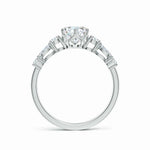 Load image into Gallery viewer, Lab-Grown Classic Round Diamond Side Stone Engagement Ring
