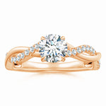 Load image into Gallery viewer, Lab-Grown Classic Solitaire Diamond Twist Shank Engagement Ring
