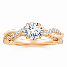 Lab-Grown Classic Solitaire Diamond Twist Shank Engagement Ring