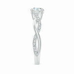 Load image into Gallery viewer, Lab-Grown Classic Solitaire Diamond Twist Shank Engagement Ring
