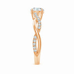 Load image into Gallery viewer, Lab-Grown Classic Solitaire Diamond Twist Shank Engagement Ring
