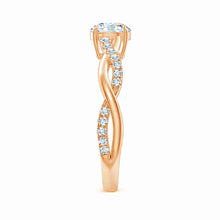 Lab-Grown Classic Solitaire Diamond Twist Shank Engagement Ring