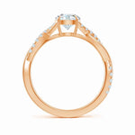 Load image into Gallery viewer, Lab-Grown Classic Solitaire Diamond Twist Shank Engagement Ring
