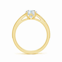 Lab-Grown Vintage Inspired Round Diamond Split Shank Engagement Ring