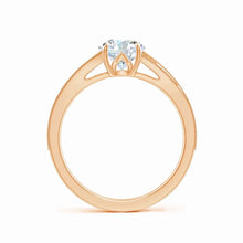 Lab-Grown Vintage Inspired Round Diamond Split Shank Engagement Ring