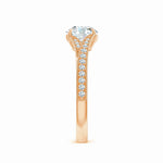 Load image into Gallery viewer, Lab-Grown Vintage Inspired Round Diamond Split Shank Engagement Ring

