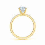 Load image into Gallery viewer, Lab-Grown Oval Nail Head Diamond Classic Engagement Ring
