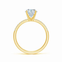 Lab-Grown Oval Nail Head Diamond Classic Engagement Ring