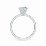 Load image into Gallery viewer, Lab-Grown Oval Nail Head Diamond Classic Engagement Ring
