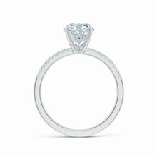 Lab-Grown Oval Nail Head Diamond Classic Engagement Ring
