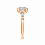 Load image into Gallery viewer, Lab-Grown Classic Oval Diamond Side Stone Engagement Ring
