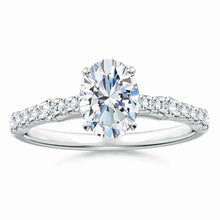 Lab-Grown Solitaire Oval Diamond Engagement Ring