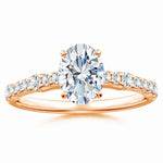 Load image into Gallery viewer, Lab-Grown Solitaire Oval Diamond Engagement Ring
