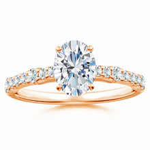 Lab-Grown Solitaire Oval Diamond Engagement Ring