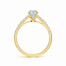 Lab-Grown Solitaire Oval Diamond Engagement Ring