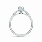 Load image into Gallery viewer, Lab-Grown Solitaire Oval Diamond Engagement Ring
