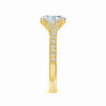 Load image into Gallery viewer, Lab-Grown Vintage Inspired Oval Diamond Split Shank Engagement Ring
