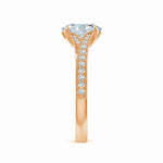 Load image into Gallery viewer, Lab-Grown Vintage Inspired Oval Diamond Split Shank Engagement Ring
