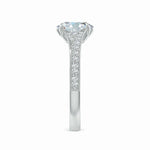 Load image into Gallery viewer, Lab-Grown Vintage Inspired Oval Diamond Split Shank Engagement Ring
