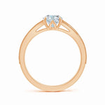 Load image into Gallery viewer, Lab-Grown Vintage Inspired Oval Diamond Split Shank Engagement Ring
