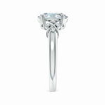 Load image into Gallery viewer, Lab-Grown Solitaire Oval Diamond Criss Cross Ring with Diamonds
