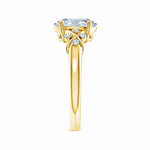 Load image into Gallery viewer, Lab-Grown Solitaire Oval Diamond Criss Cross Ring with Diamonds
