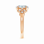 Load image into Gallery viewer, Lab-Grown Solitaire Oval Diamond Criss Cross Ring with Diamonds
