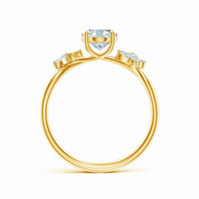 Lab-Grown Oval Diamond Butterfly Engagement Ring