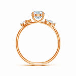 Load image into Gallery viewer, Lab-Grown Oval Diamond Butterfly Engagement Ring
