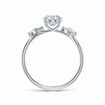 Load image into Gallery viewer, Lab-Grown Oval Diamond Butterfly Engagement Ring

