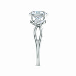Load image into Gallery viewer, Lab-Grown Oval Diamond Butterfly Engagement Ring
