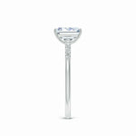 Load image into Gallery viewer, Lab-Grown Emerald-Cut Diamond Engagement Ring with Lab Diamond Accents

